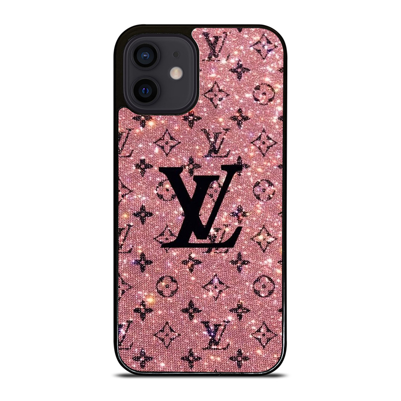 LOUIS VUITTON LV LOGO PINK SPARKLE iPhone 12 Mini Case Cover